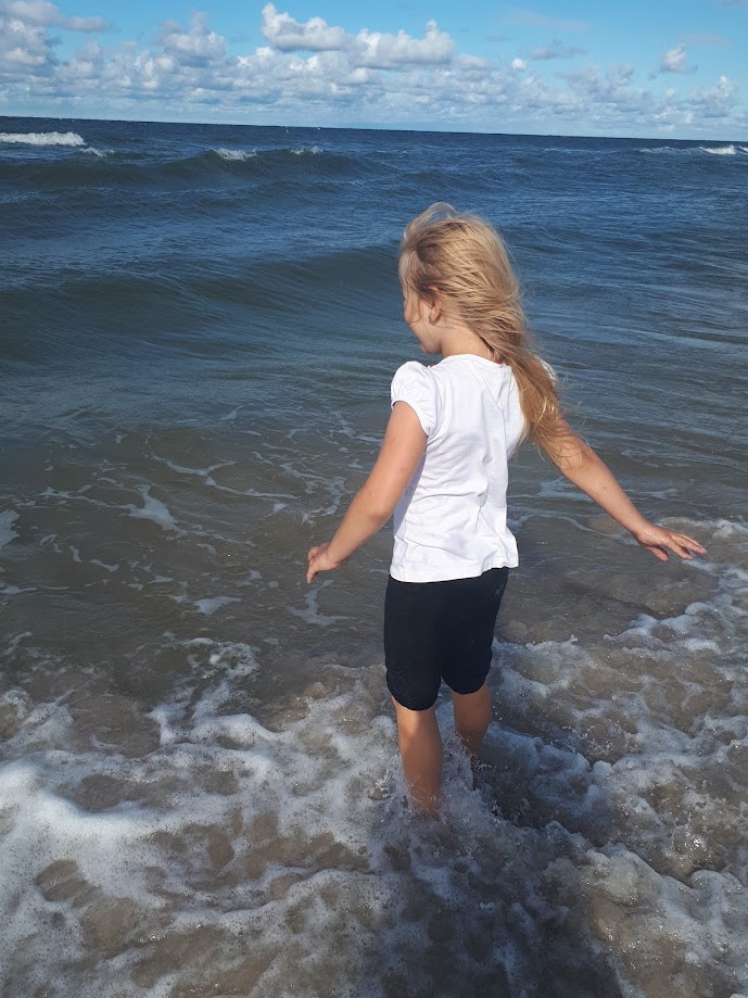 Pierwszy kontakt z Bałtykiem w Jastarni lipiec 2019