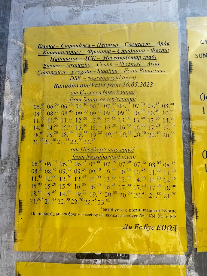 Rozkład jazdy autobusów 